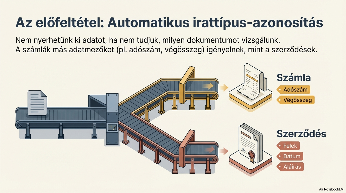 Irattípus felismerés diagramja